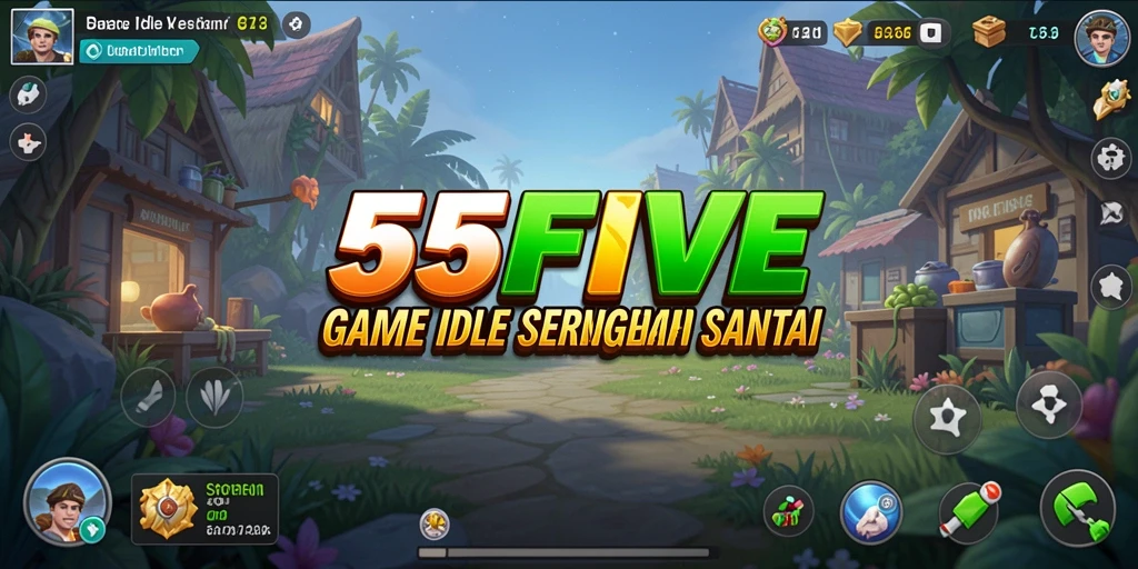 Tampilan gameplay 55FIVE yang simple dan menarik di layar.