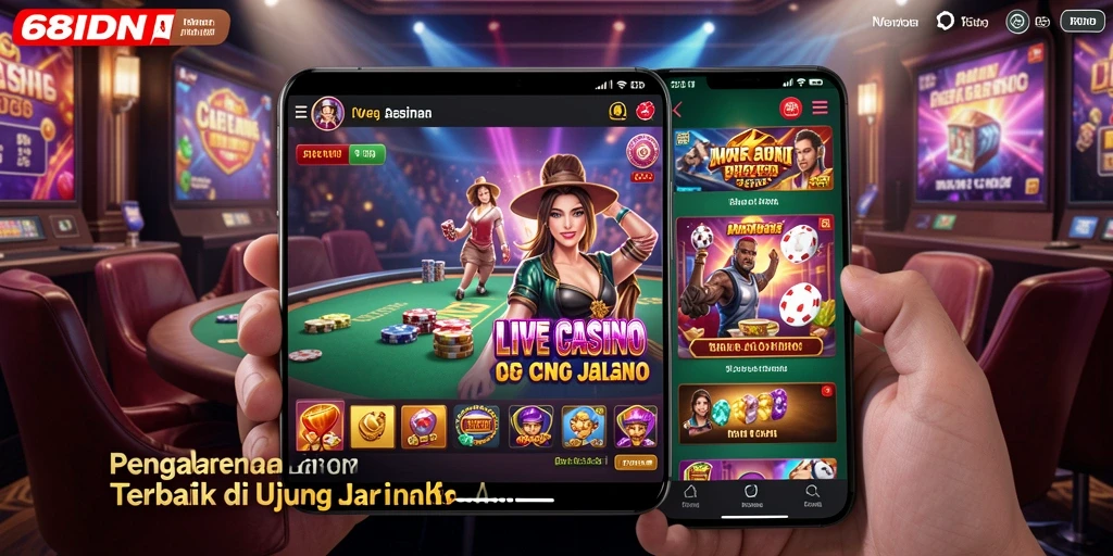 Tampilan gameplay menarik dari 68IDN dengan dealer langsung.