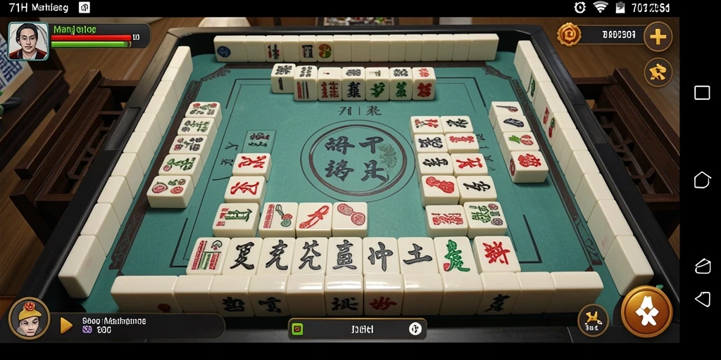 Tampilan gameplay Mahjong yang seru dan menantang di 71H.