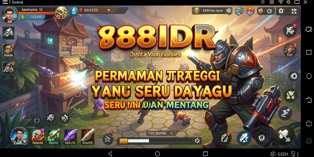 Screenshot dari gameplay 888IDR yang menunjukkan strategi bertempur.