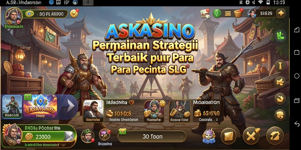 Tampilan utama gameplay ASKASINO yang menarik dan penuh strategi.