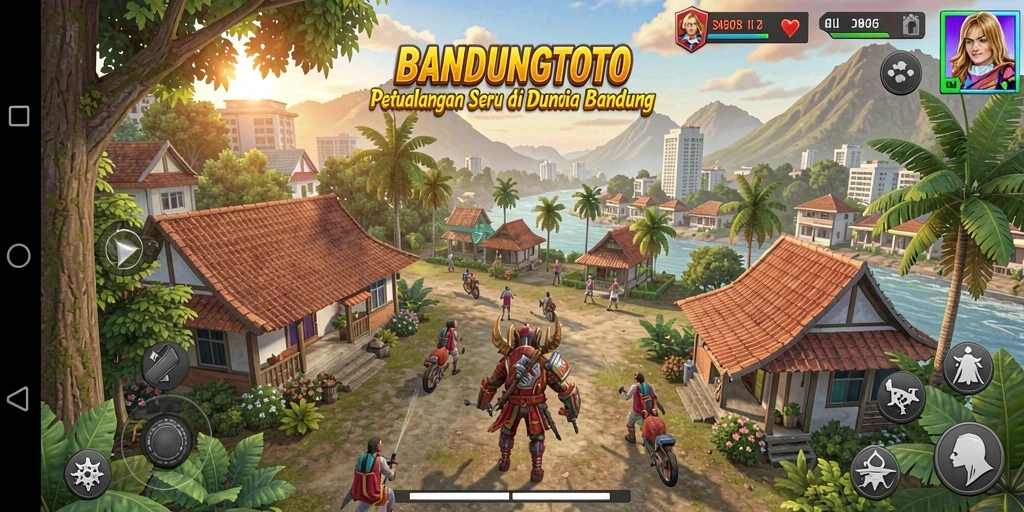 Screenshot utama BANDUNGTOTO menampilkan gameplay petualangan yang menakjubkan.