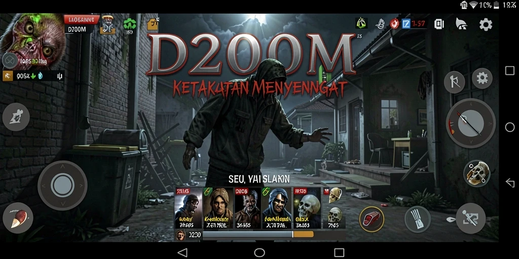 Tangkapan layar menampilkan aksi gameplay mengerikan di <strong>D200M</strong>.