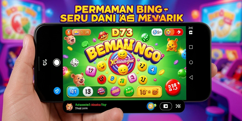 Tampilan gameplay Bingo yang seru dan interaktif di D73.