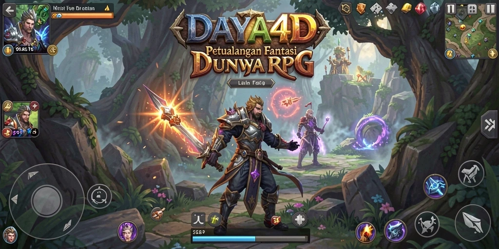Tangkapan layar menampilkan aksi pertempuran seru dalam DAYA4D.