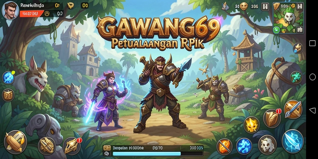 Tampilan screenshot GAWANG69 yang menampilkan pertarungan seru dalam RPG.