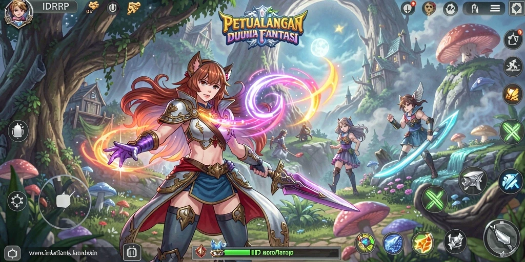 Gameplay seru dan karakter anime yang menarik di IDRRP.