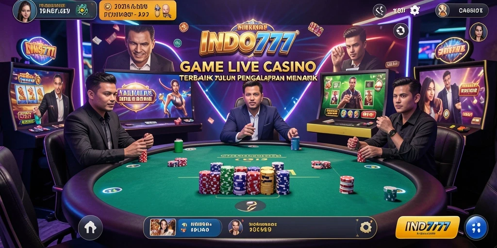 Tampilan gameplay Live Casino yang menarik dan interaktif di INDO777.