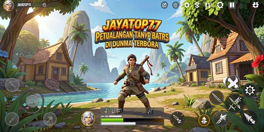 Gameplay JAYATOP77 dalam dunia terbuka yang dinamis.
