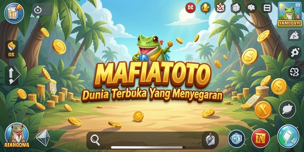 Tangkapan layar gameplay MAFIATOTO menunjukkan dunia terbuka yang menakjubkan.
