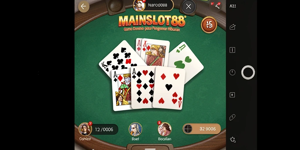 Tampilan menarik gameplay domino di MAINSLOT88.