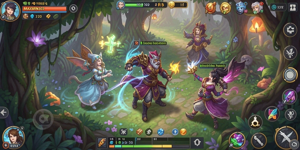 Tangkapan layar gameplay MAXWIN303 menampilkan aksi seru di dunia petualangan.