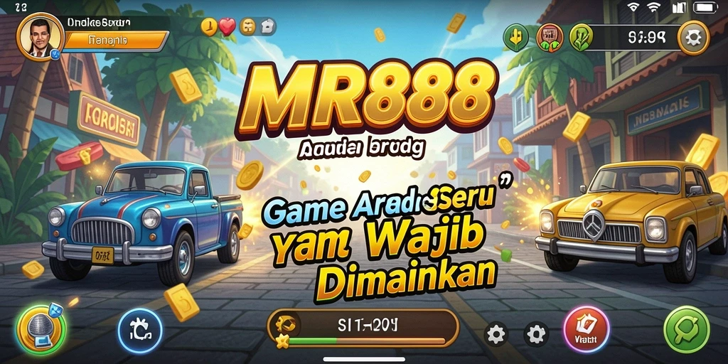 Tampilan gameplay yang menarik dan penuh warna dari MR888.