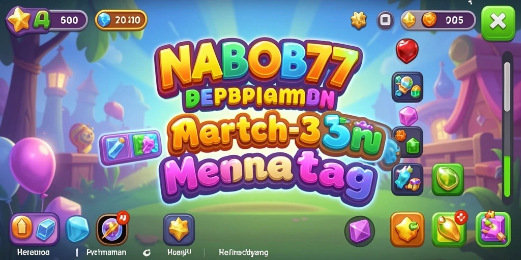 Screenshot menunjukkan gameplay NABOB77 yang seru dan penuh warna.