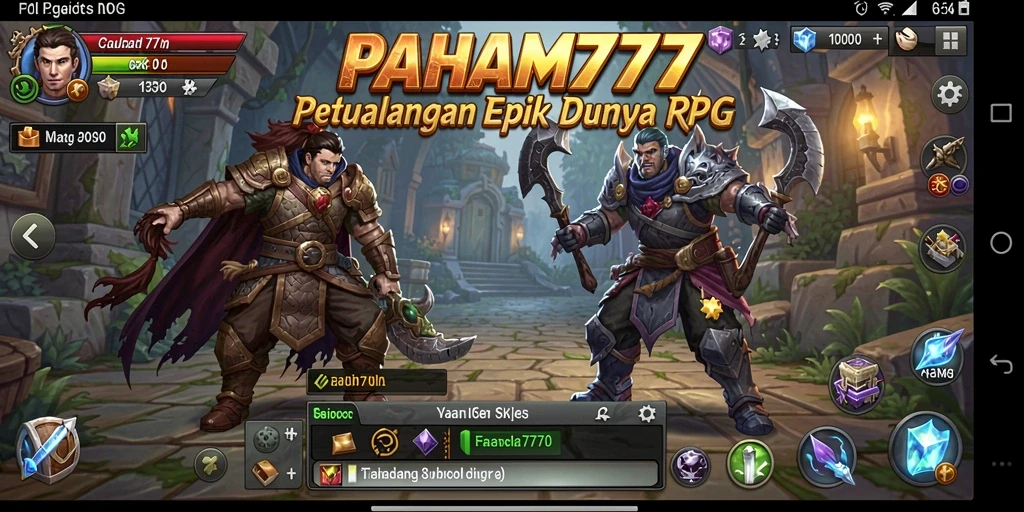 Tampilkan momen mendebarkan dalam RPG PAHAM777 dengan grafik epik.