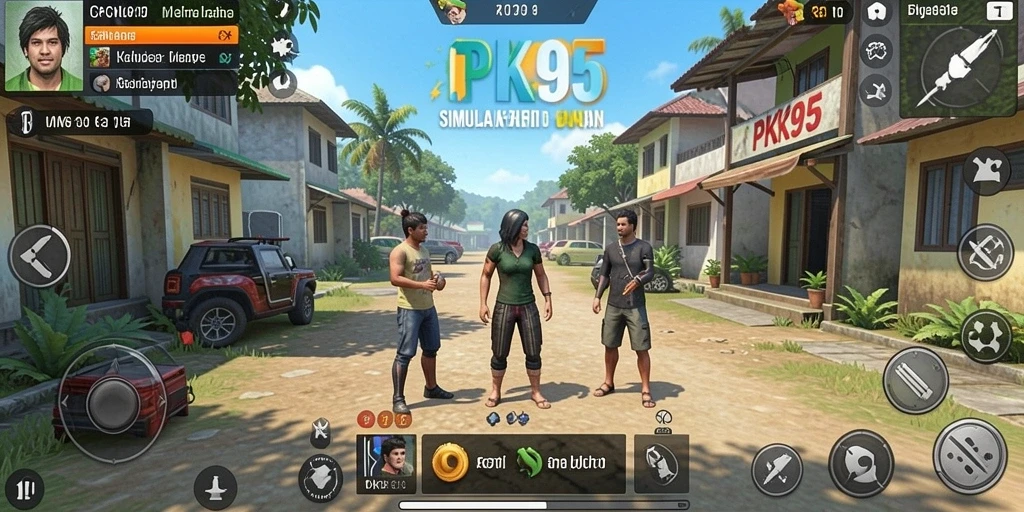 Gameplay menarik PK95 dalam dunia simulasi kehidupan.