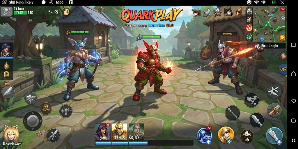 Tampilan menarik dari gameplay QUARKPLAY yang strategis dan mendebarkan.