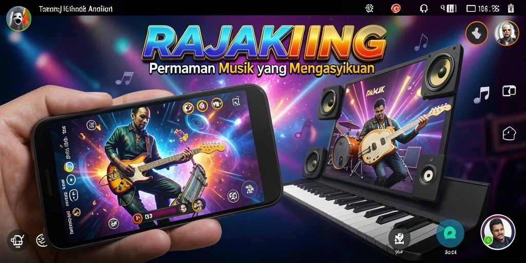 Tampilan gameplay RAJAKING yang seru dan penuh warna.