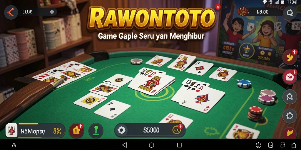 Gameplay seru Gaple di RAWONTOTO dengan teman-teman.