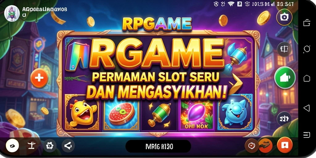 Tangkapan layar RPGAME menampilkan gameplay slot yang seru dan mendebarkan.