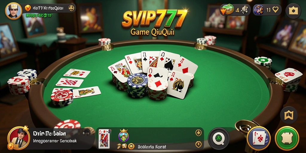 Tampilan menarik dari gameplay QiuQiu di SVIP777.