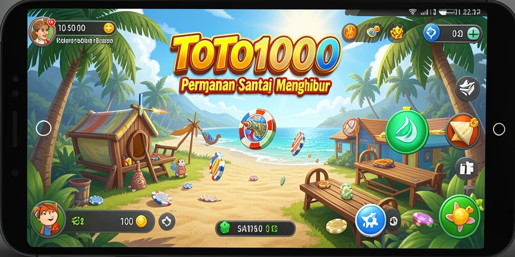 Tampilan gameplay TOTO1000 yang penuh warna dan menarik saat dimainkan.