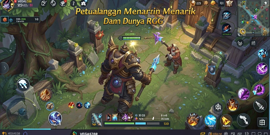 Tampilan screenshot VEGAS338 menampilkan aksi mendebarkan dalam pertempuran RPG.