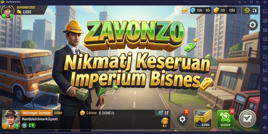 Tangkapan layar ZAVONZO menampilkan tampilan seru dalam mengelola bisnis.